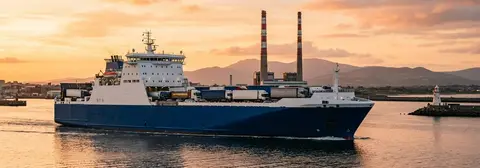 Veerbootroute van Dublin naar Zeebrugge