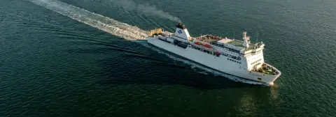 Veerbootroute van Rostock naar Trelleborg