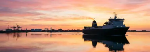Veerbootroute van Travemünde naar Trelleborg